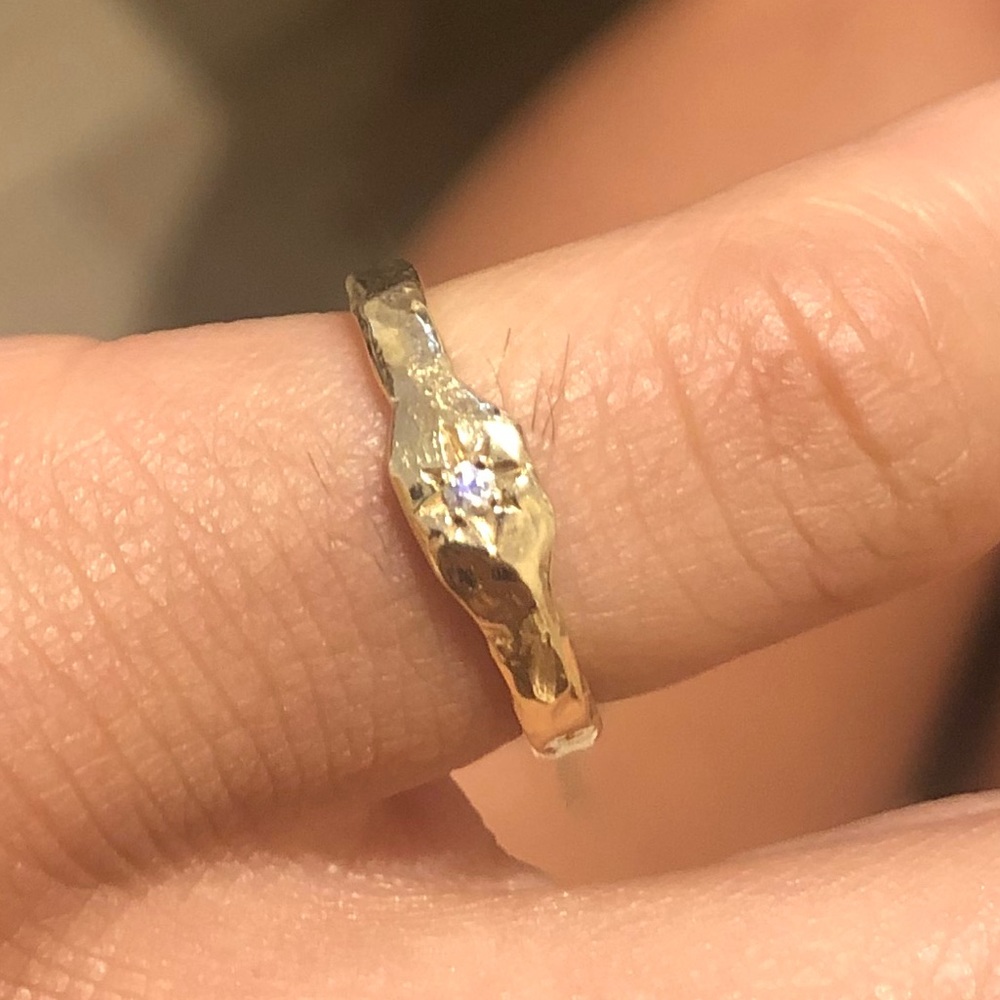 Logan Hollowell Starburst Stack Ring.